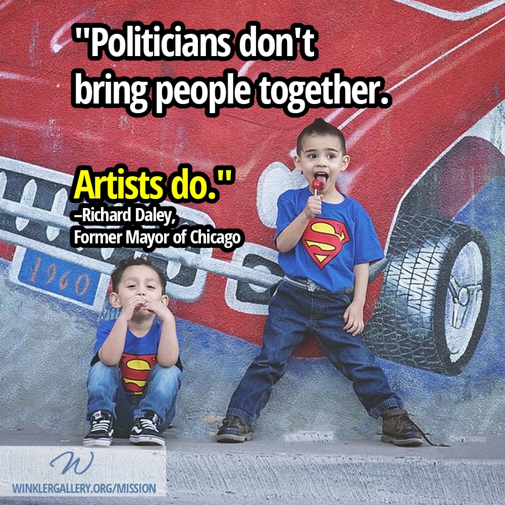 Politics don't bring people together Artists Do Quote