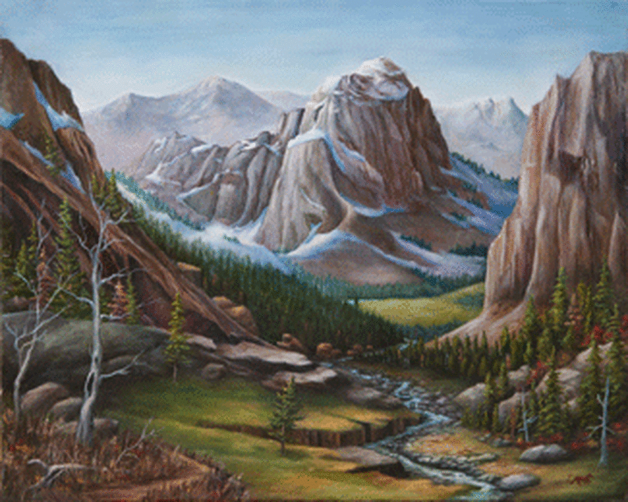 Jean Wolfe Montana Back Country Painting