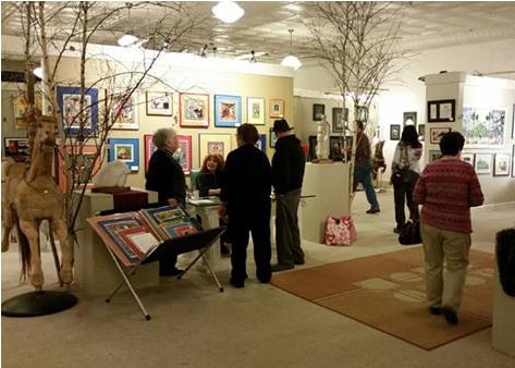Patrons Visiting the Winkler Gallery